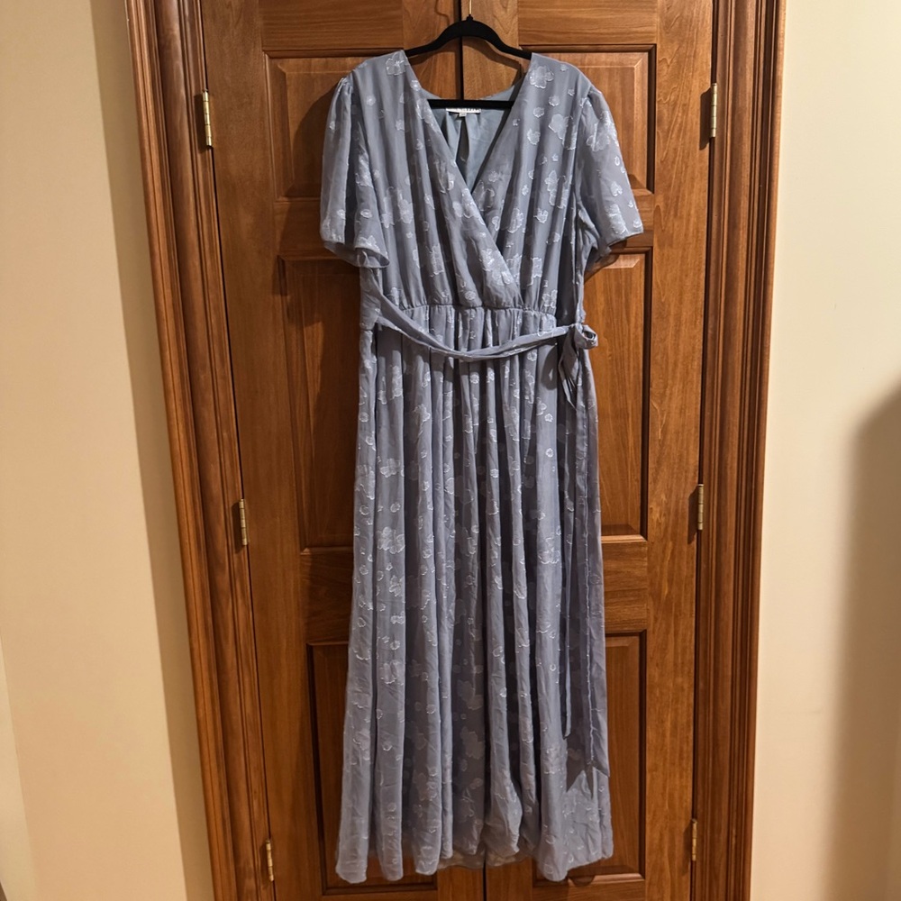 Baltic Born Light Blue Floral Maxi Dress
